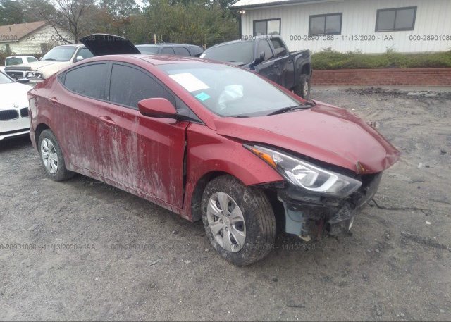 5NPDH4AE5GH758943 2016 HYUNDAI ELANTRA