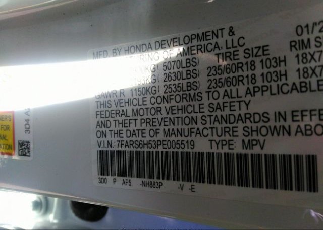 2023 HONDA CR-V HYBRID(VIN: 7FARS6H53PE005519