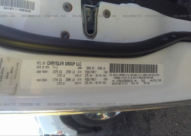 1D7RB1GP5BS696183 2011 RAM 1500