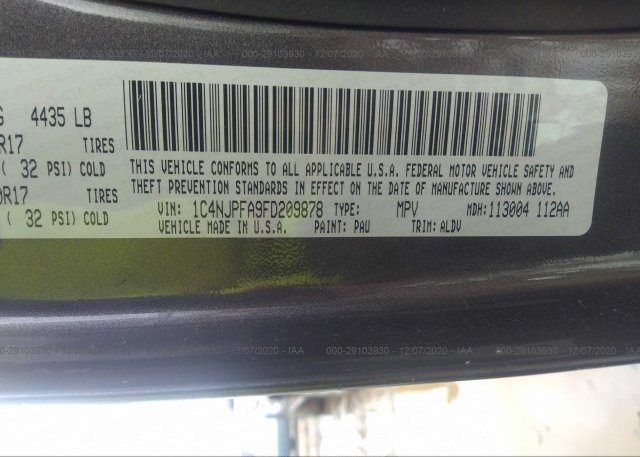 1C4NJPFA9FD209878 2015 JEEP PATRIOT