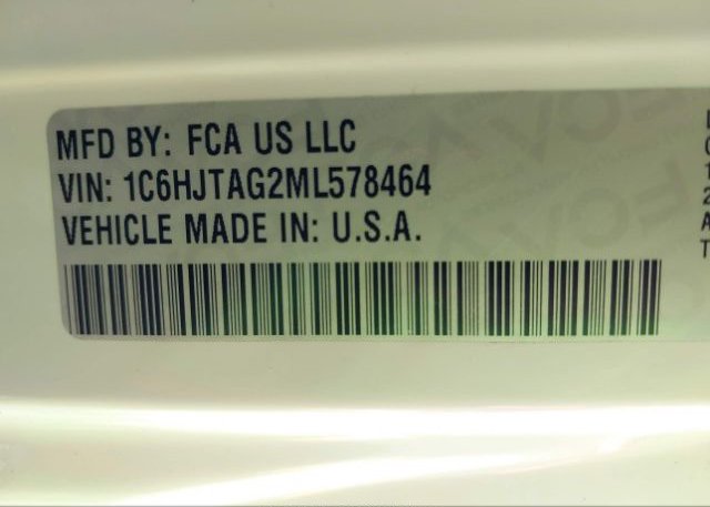 2021 JEEP GLADIATOR(VIN: 1C6HJTAG2ML578464
