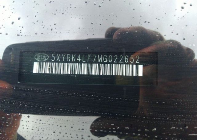 2021 KIA SORENTO(VIN: 5XYRK4LF7MG022652