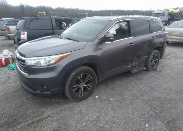 из сша 2016 TOYOTA HIGHLANDER 5TDKKRFH5GS144896