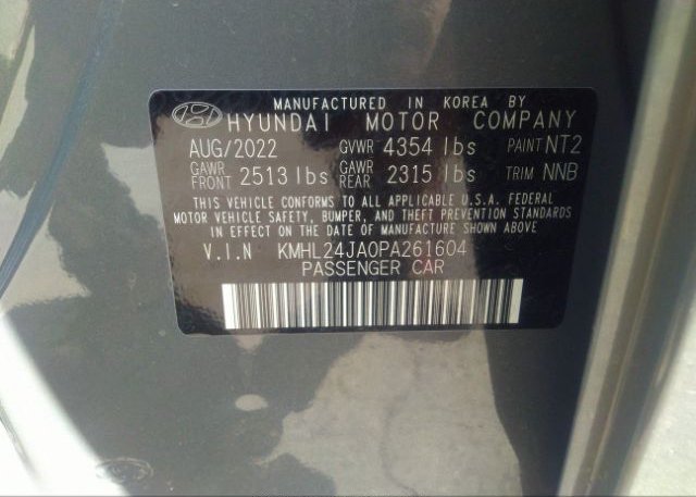 2023 HYUNDAI SONATA(VIN: KMHL24JA0PA261604