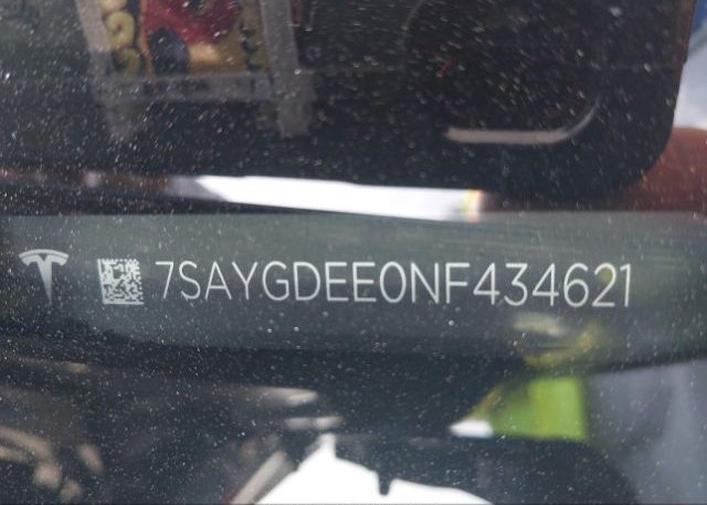 2022 TESLA MODEL Y(VIN: 7SAYGDEE0NF434621
