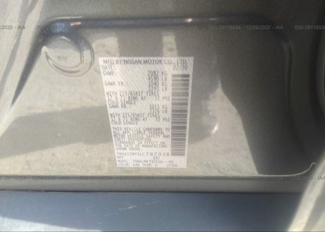 5N1AT2MT5LC787358 2020 NISSAN ROGUE