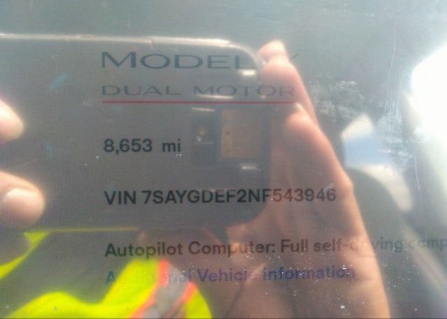 2022 TESLA MODEL Y(VIN: 7SAYGDEF2NF543946