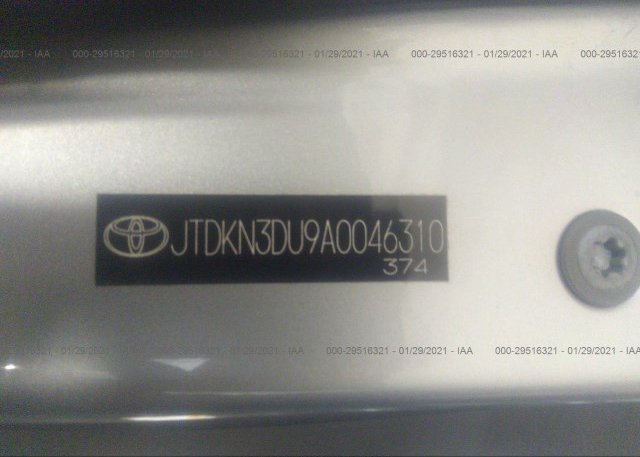 JTDKN3DU9A0046310 2010 TOYOTA PRIUS