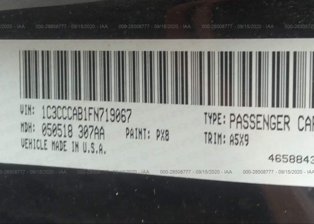 1C3CCCAB1FN719067 2015 CHRYSLER 200