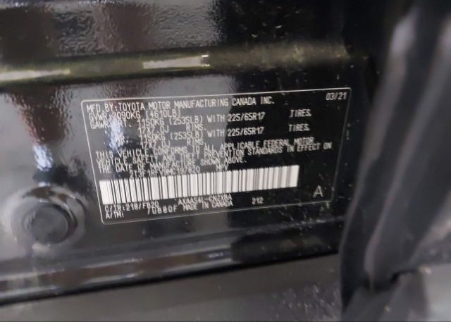 2021 TOYOTA RAV4(VIN: 2T3F1RFV9MC197820