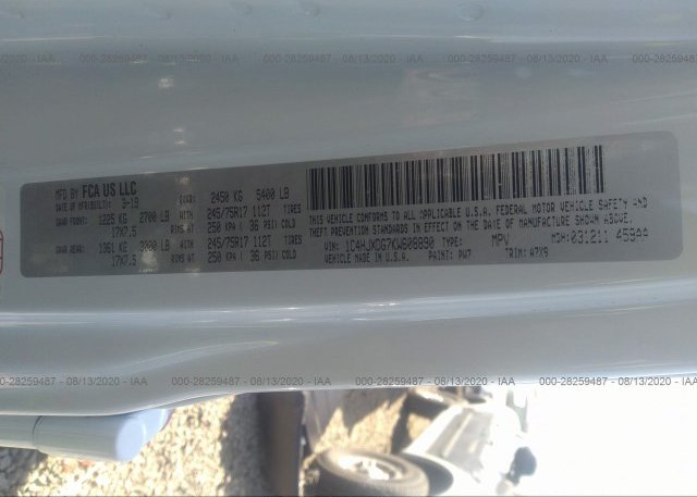1C4HJXDG7KW608890 2019 JEEP WRANGLER UNLIMITED