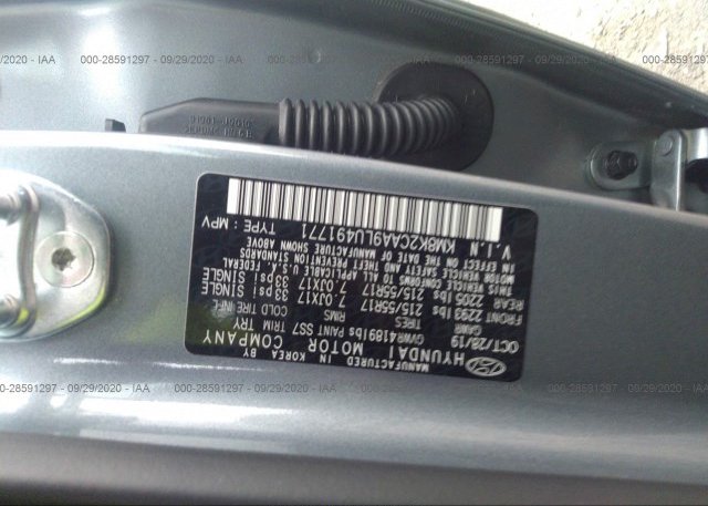 KM8K2CAA9LU491771 2020 HYUNDAI KONA