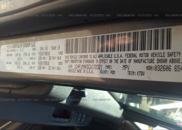 1C4PJMAK5CW172321 2012 JEEP LIBERTY