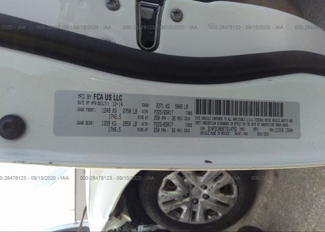 3C4PDCAB9FT614755 2015 DODGE JOURNEY