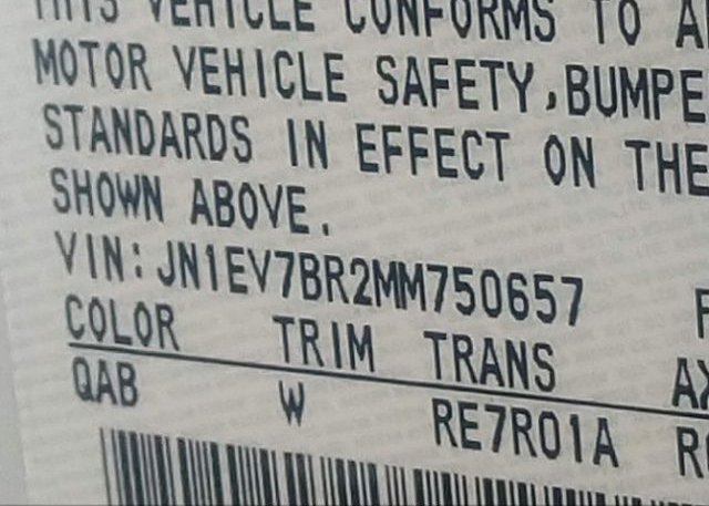 2021 INFINITI Q50(VIN: JN1EV7BR2MM750657