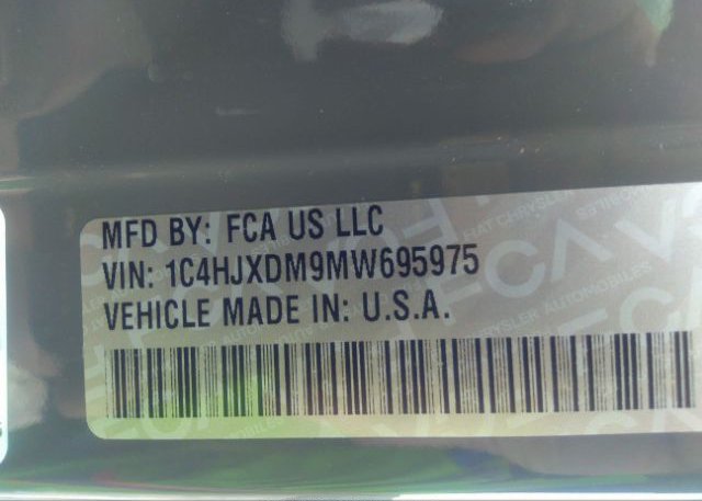 2021 JEEP WRANGLER(VIN: 1C4HJXDM9MW695975
