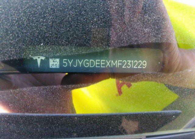 2021 TESLA MODEL Y(VIN: 5YJYGDEEXMF231229