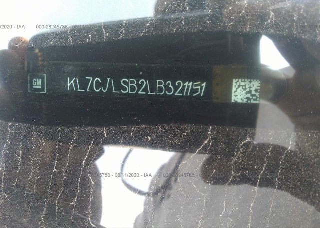 KL7CJLSB2LB321151 2020 CHEVROLET TRAX