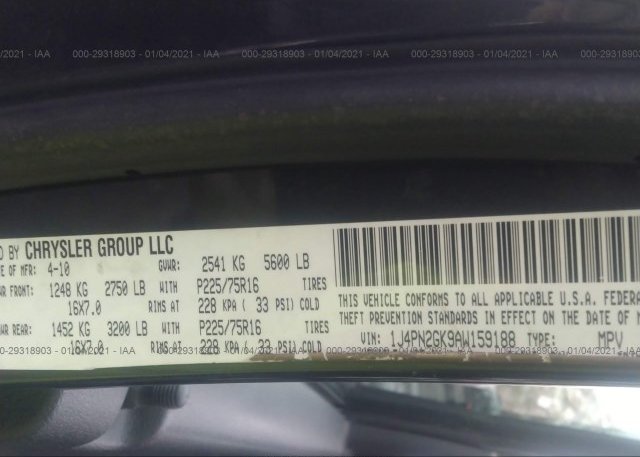 1J4PN2GK9AW159188 2010 JEEP LIBERTY