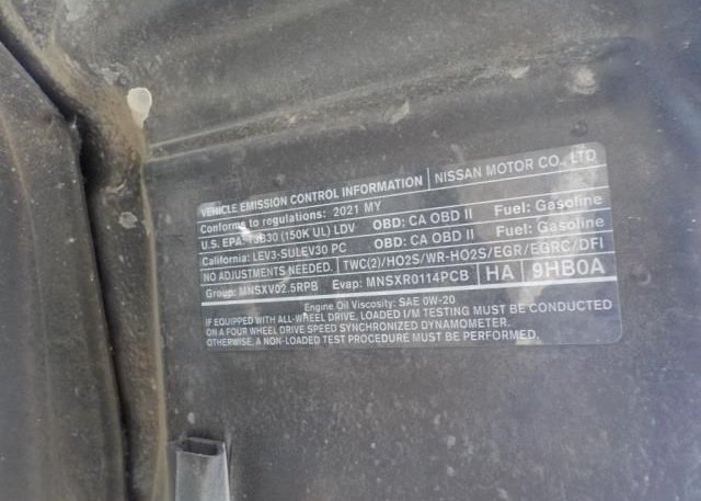 2021 NISSAN ALTIMA(VIN: 1N4BL4DV2MN337815