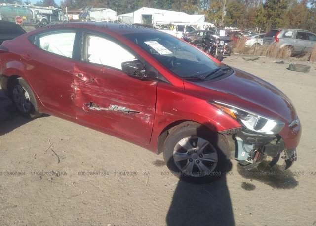 5NPDH4AE0GH760650 2016 HYUNDAI ELANTRA