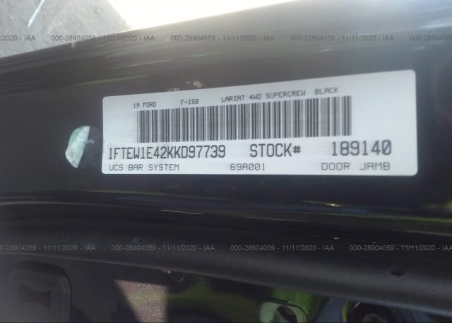 1FTEW1E42KKD97739 2019 FORD F-150