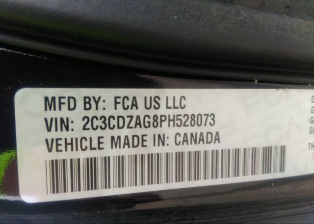 2023 DODGE CHALLENGER(VIN: 2C3CDZAG8PH528073