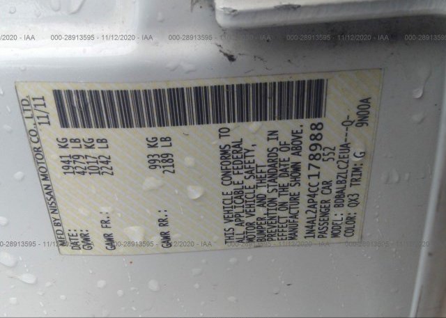 1N4AL2AP4CC178988 2012 NISSAN ALTIMA