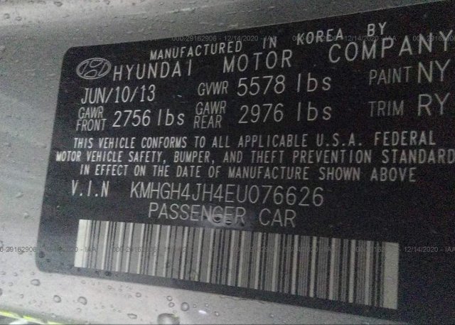 KMHGH4JH4EU076626 2014 HYUNDAI EQUUS