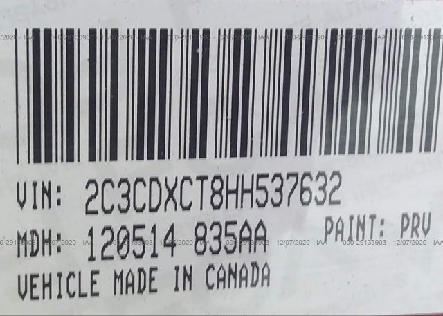 2C3CDXCT8HH537632 2017 DODGE CHARGER