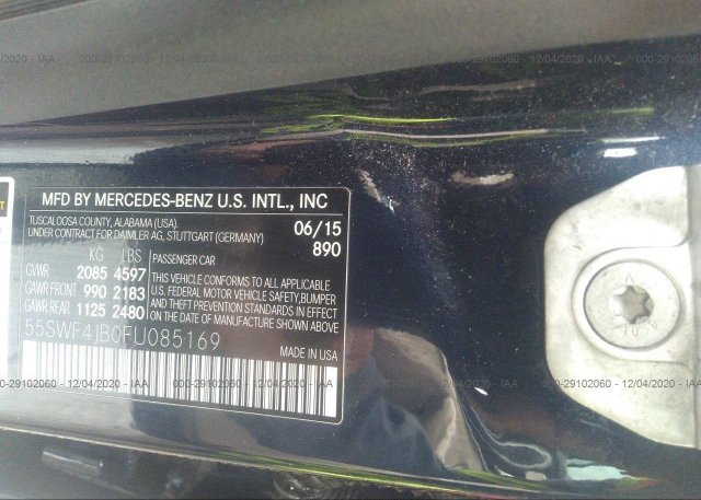 55SWF4JB0FU085169 2015 MERCEDES-BENZ C-CLASS