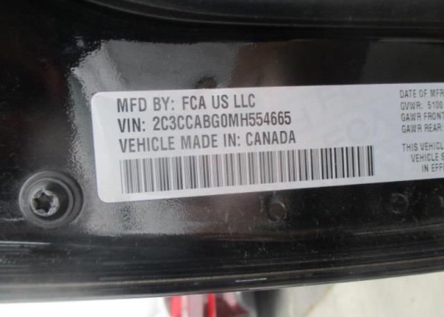 2021 CHRYSLER 300(VIN: 2C3CCABG0MH554665