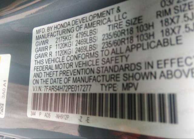 2023 HONDA CR-V(VIN: 7FARS4H72PE017277
