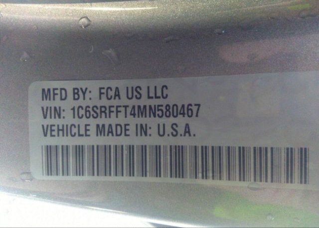 2021 RAM 1500(VIN: 1C6SRFFT4MN580467