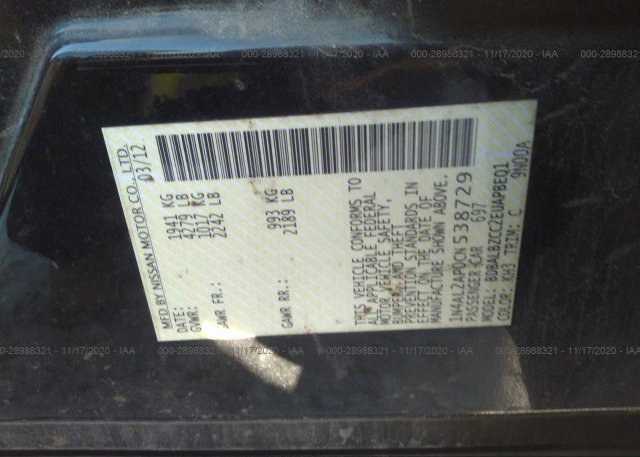 1N4AL2AP0CN538729 2012 NISSAN ALTIMA