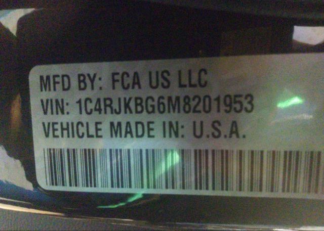 2021 JEEP GRAND CHEROKEE L(VIN: 1C4RJKBG6M8201953