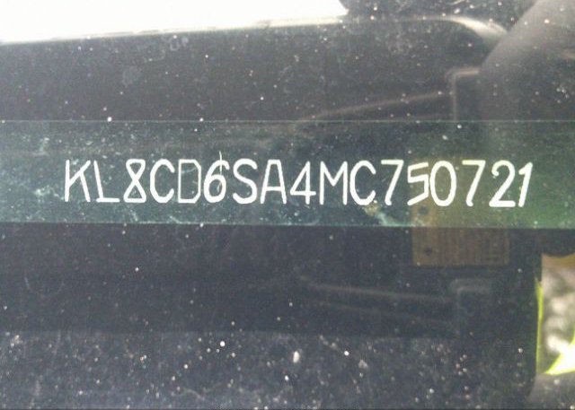 2021 CHEVROLET SPARK(VIN: KL8CD6SA4MC750721