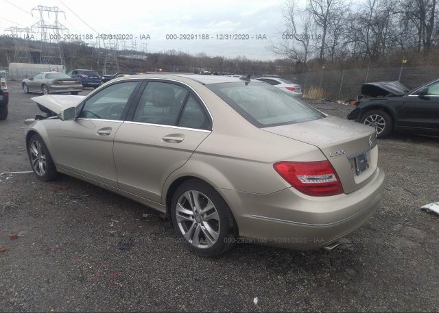 купить 2012 MERCEDES-BENZ C-CLASS WDDGF8BB0CA731896