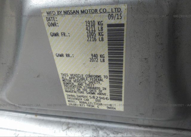 1N4AL3AP6FC582966 2015 NISSAN ALTIMA