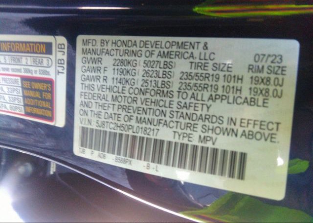 2023 ACURA RDX(VIN: 5J8TC2H50PL018217