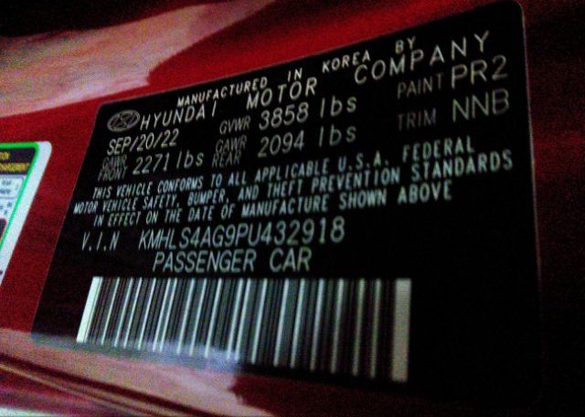 2023 HYUNDAI ELANTRA(VIN: KMHLS4AG9PU432918
