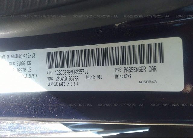 1C3CDZAG0EN235711 2014 Dodge AVENGER