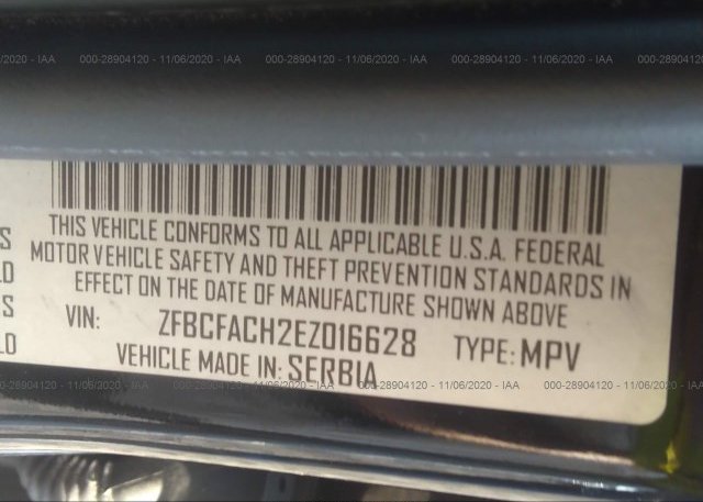 ZFBCFACH2EZ016628 2014 FIAT 500L