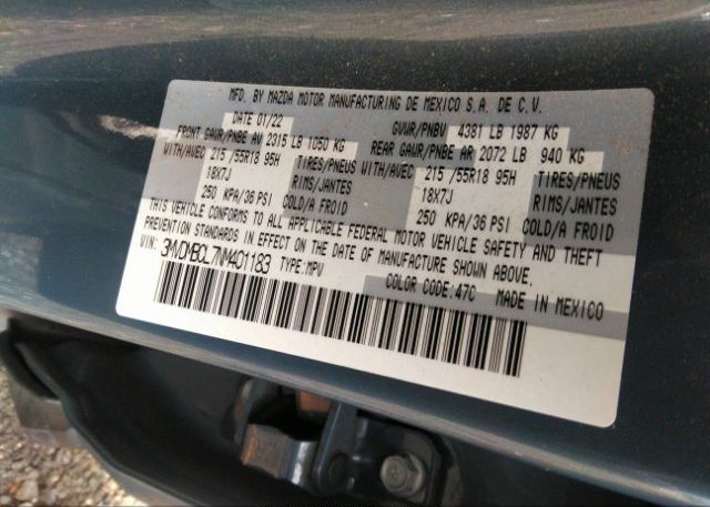 2022 MAZDA CX-30(VIN: 3MVDMBCL7NM401183