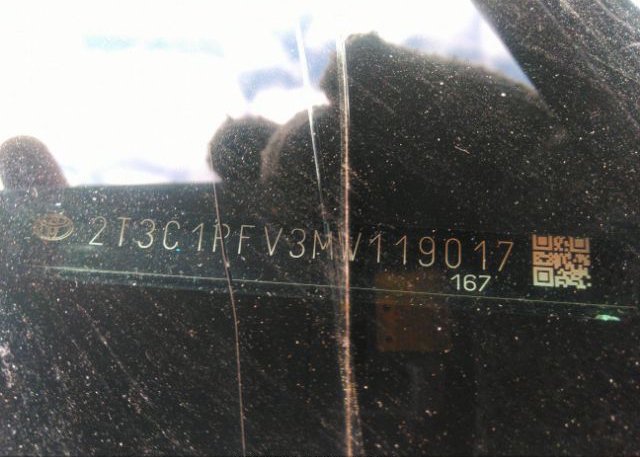 2021 TOYOTA RAV4(VIN: 2T3C1RFV3MW119017