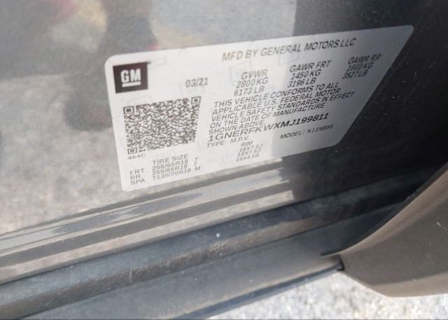 2021 CHEVROLET TRAVERSE(VIN: 1GNERFKWXMJ199811