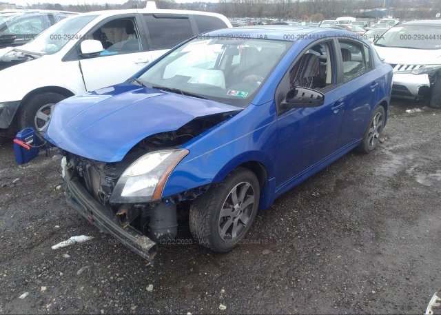 из сша 2012 NISSAN SENTRA 3N1AB6AP6CL740000
