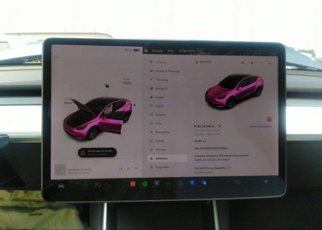 2021 TESLA MODEL Y(VIN: 5YJYGDEEXMF075984