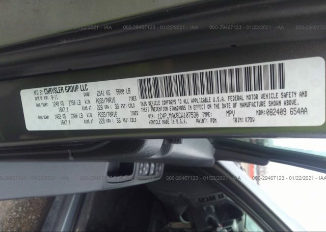 1C4PJMAK8CW107530 2012 JEEP LIBERTY
