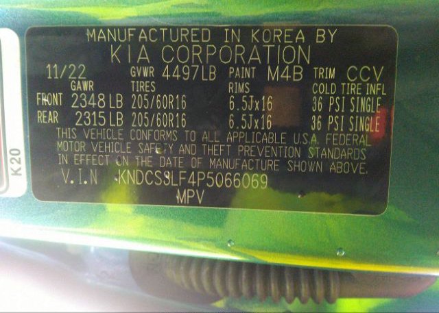2023 KIA NIRO PLUG-IN HYBRID(VIN: KNDCS3LF4P5066069
